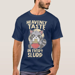Camiseta Ramen Japan Anime Noodle Bowl Racoon 1628