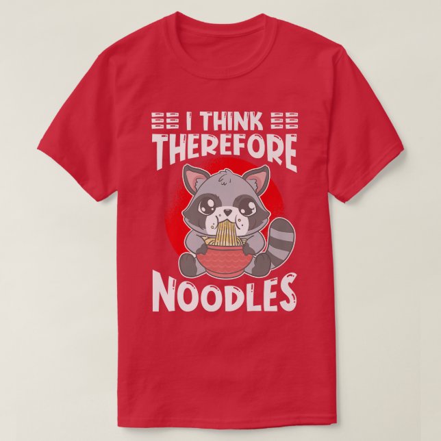 Camiseta Ramen Japan Kawaii Noodle Bowl Pun Racoon Premium (Frente do Design)