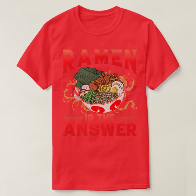 Camiseta Ramen Japonês Comida De Tee Lover Cute Engraçado18 (Frente do Design)