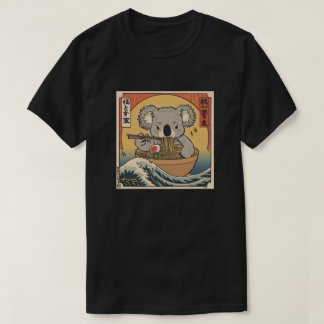 Camiseta Ramen Japonês Divertido Kawaii bebê coala Anime