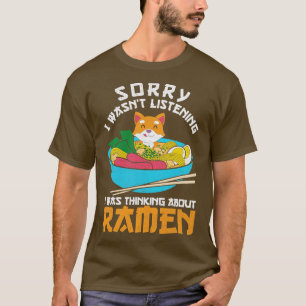 Camiseta Ramen Japonês Noodles Encantado Quote Ramen