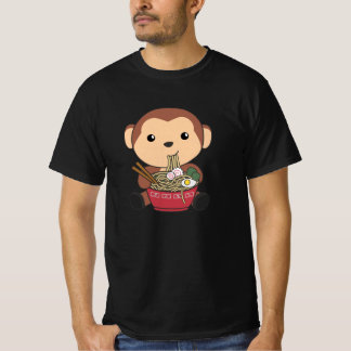 Camiseta Ramen Japonês Noodles Sweet Monkey Come Ramen