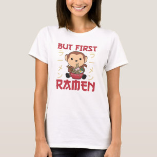 Camiseta Ramen Japonês Noodles Sweet Monkey Come Ramen