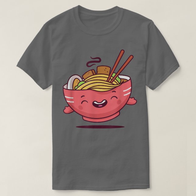 Camiseta Ramen - Kawaii Noodle Soup (Frente do Design)