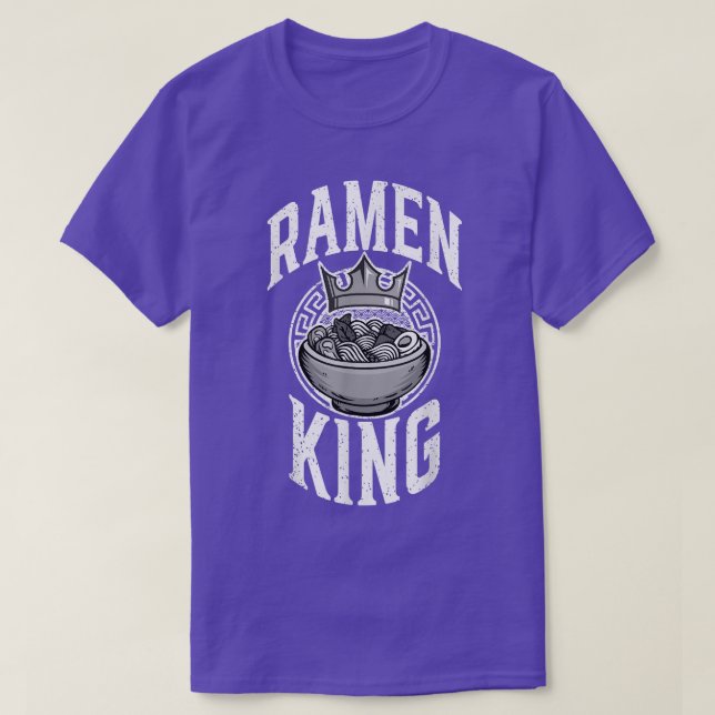 Camiseta Ramen King, Bonito Anime Japonês Para Homens, Nood (Frente do Design)