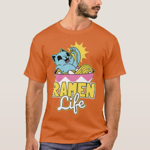 Camiseta Ramen Life - Cat Ramen Noodles 1946