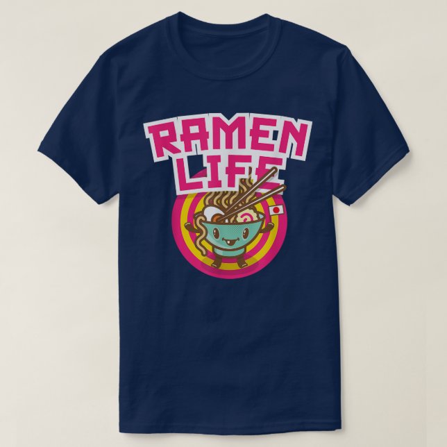 Camiseta Ramen Life Kawaii Anime Japonês  (Frente do Design)