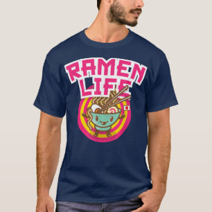 Camiseta Ramen Life Kawaii Anime Japonês 