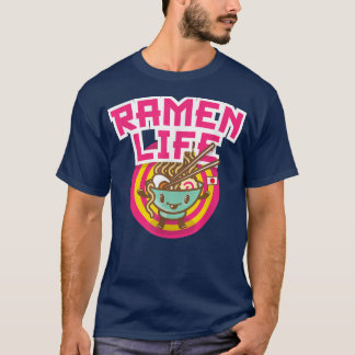 Camiseta Ramen Life Kawaii Anime Japonês 