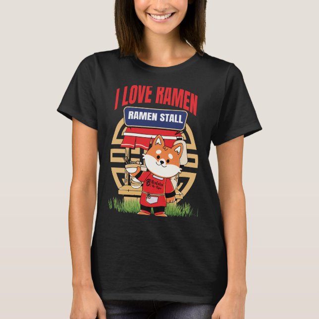 Camiseta Ramen Lover Women Black (Frente)
