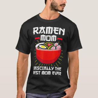 Camiseta Ramen Mãe Bascialmente a melhor mãe que já fez Noo