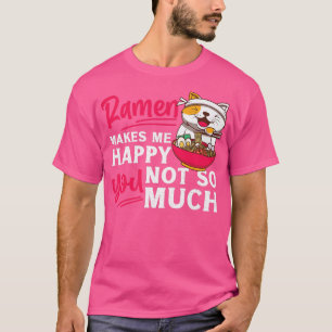 Camiseta Ramen Noodle Bowl Adora Japonês Kawaii Cat Ramen M