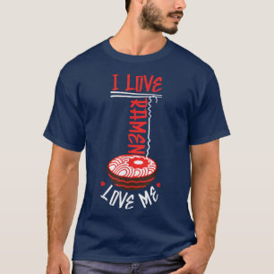 Camiseta Ramen Noodle Bowl Ama Japonês Kawaii I Love Rame