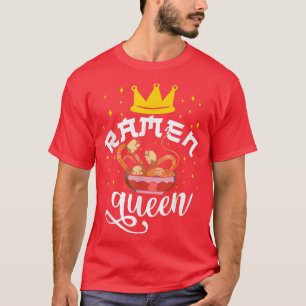 Camiseta Ramen Noodle Bowl Ama Japonês Kawaii Queen Ramen