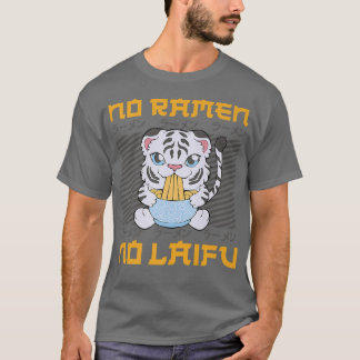 Camiseta Ramen Noodle Bowl Ama Japonês Kawaii Tiger No Ra