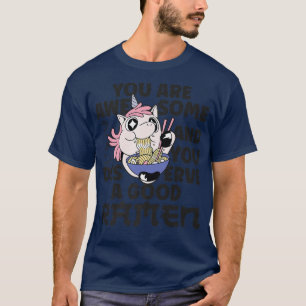Camiseta Ramen Noodle Bowl Ama Japonês Kawaii Unicorn You