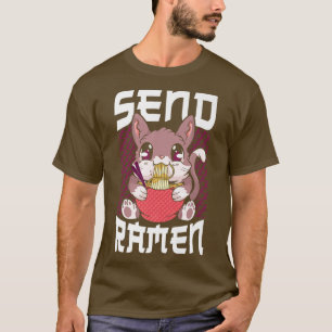 Camiseta Ramen Noodle Bowl Ama Kawaii Japonês Enviar Ra