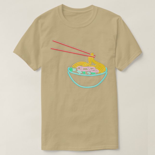 Camiseta Ramen Noodle Bowl Chopstick Retro2023 (Frente do Design)