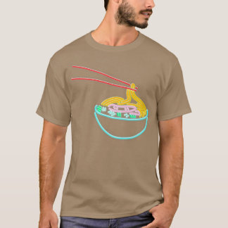 Camiseta Ramen Noodle Bowl Chopstick Retro2023