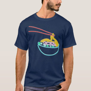 Camiseta Ramen Noodle Bowl Chopstick Retro 2022