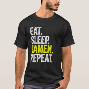 Camiseta Ramen Noodle Japonês Ramen Roupa Comer Rame do Son