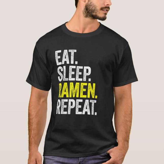 Camiseta Ramen Noodle Japonês Ramen Roupa Comer Rame do Son (Frente)