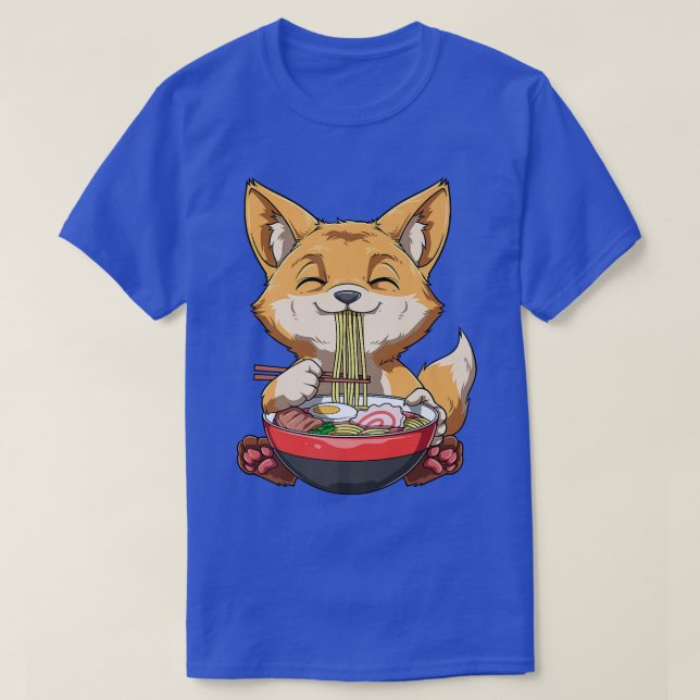 Camiseta Ramen Noodle Soup Manga Fox 2519 (Frente do Design)