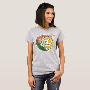 Camiseta Ramen Noodles Bowl Restaurante de Comida japonês F
