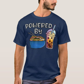Camiseta Ramen Noodles Bubble Tea Tapioca Milk Kawaii Boba