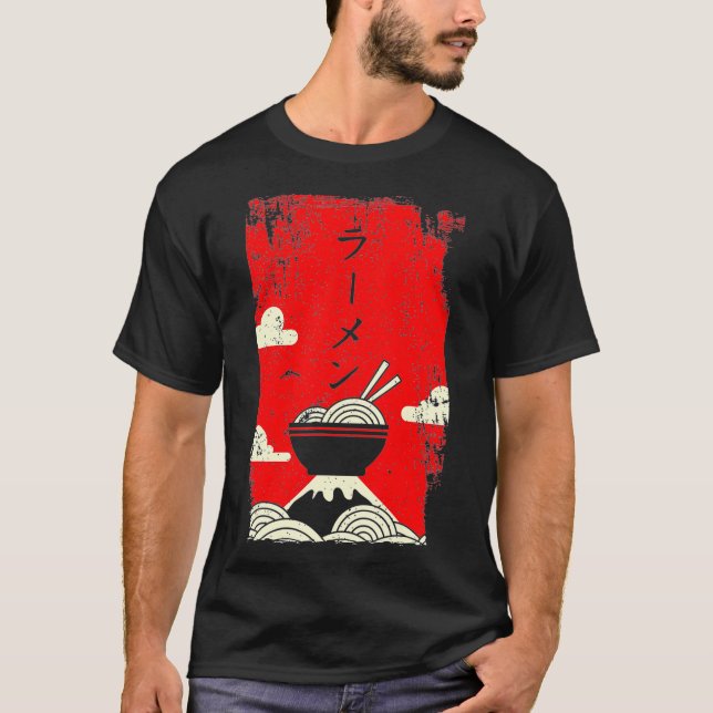 Camiseta Ramen Noodles Japanese Art (Frente)