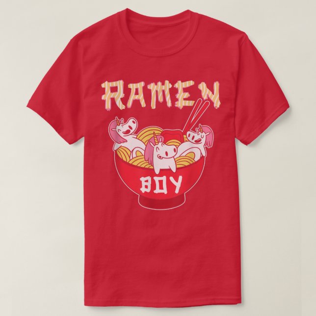 Camiseta Ramen Noodles - Ramen Boy (Frente do Design)