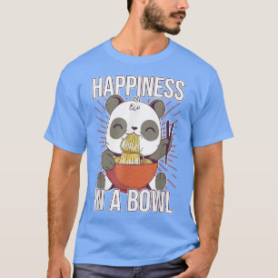 Camiseta Ramen Panda Bear - Felicidade Em Uma Bolsa - Ramen
