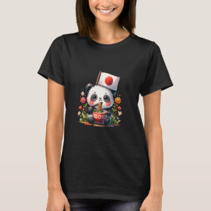 Camiseta Ramen Panda Bear Japão Love Noodle Bowl Japonês F