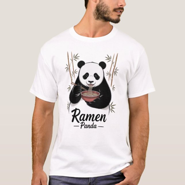 Camiseta Ramen Panda Noodle Lover  (Frente)