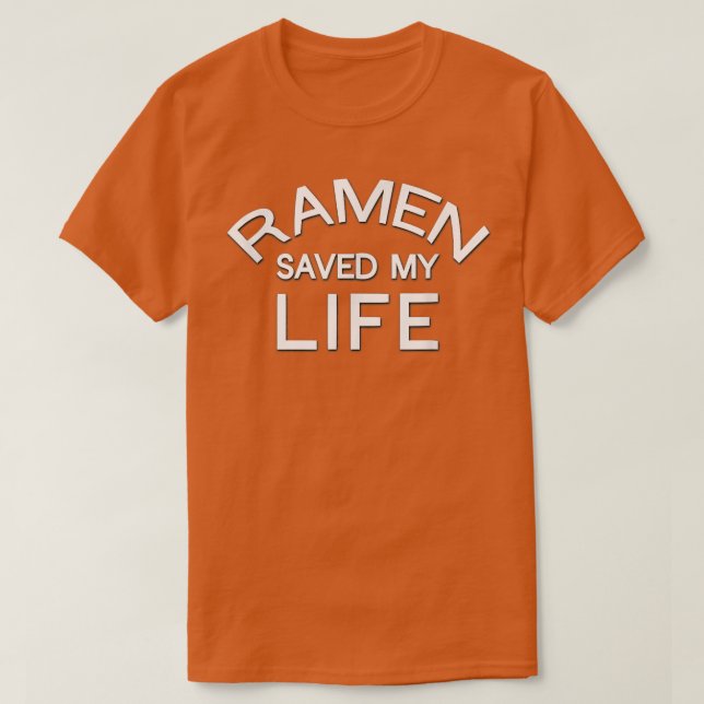 Camiseta Ramen Salvou Minha Vida (Frente do Design)