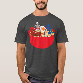 Camiseta Ramen sculta 4 de julho pavilhão americano EUA