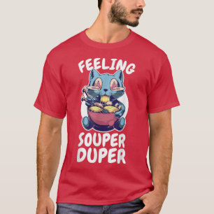 Camiseta Ramen - Sentindo Suor Duper - Ramen De Gato