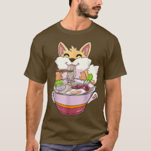 Camiseta Ramen Shiba Inu Kawaii Anime Japonesas Comidas Rap