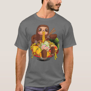 Camiseta Ramen Sloth Kawaii Anime Comida Japonesa Oferece R