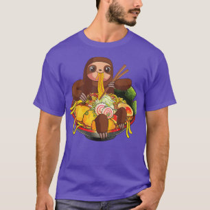 Camiseta Ramen Sloth Kawaii Anime Comida Japonesa Oferece R