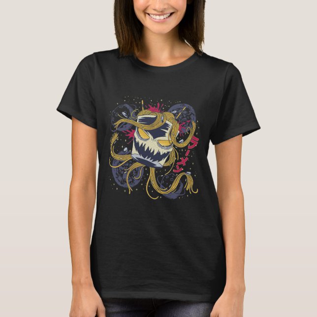 Camiseta Ramen Space Monster Ramen Lover Engraçado (Frente)
