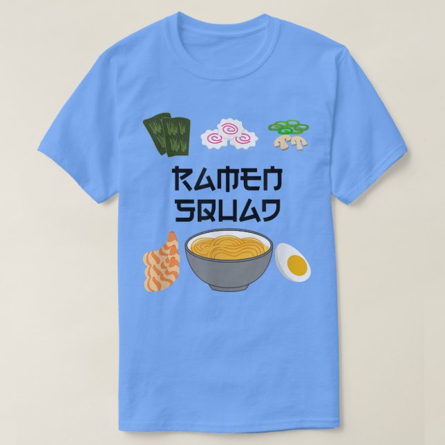 Camiseta Ramen Squad Ironic Japanese Noodle Chef  (Frente do Design)