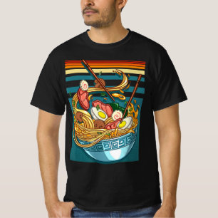 Camiseta Ramen Style Vintage Anime Comida Japonês Dons Girl