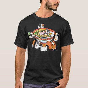 Camiseta Ramen Sushi Guiné Pig Premium Pet