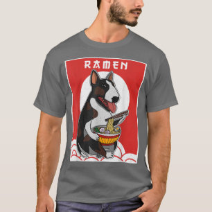 Camiseta Ramen Terrier Dog Noodles Japonês Cuisine1467