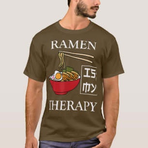 Camiseta Ramen Therapy Ironic Noodle Squad Ramen Bowl