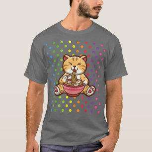 Camiseta RAMEN Tiger Funny Kawaii Decor Para Raparigas Kawa