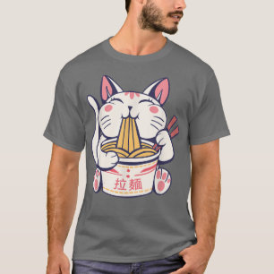 Camiseta RamenCat Tshirt Kawaii Anime Tee Japonês Gift 111