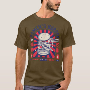Camiseta Ramen's Burger Japan Art Anime Ramen Japon Pop Sty