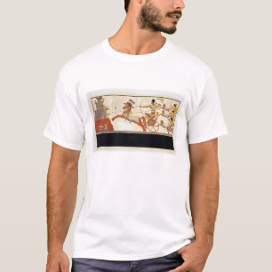 Camiseta Ramesses II (1279-13 BC) na batalha de Kadesh,